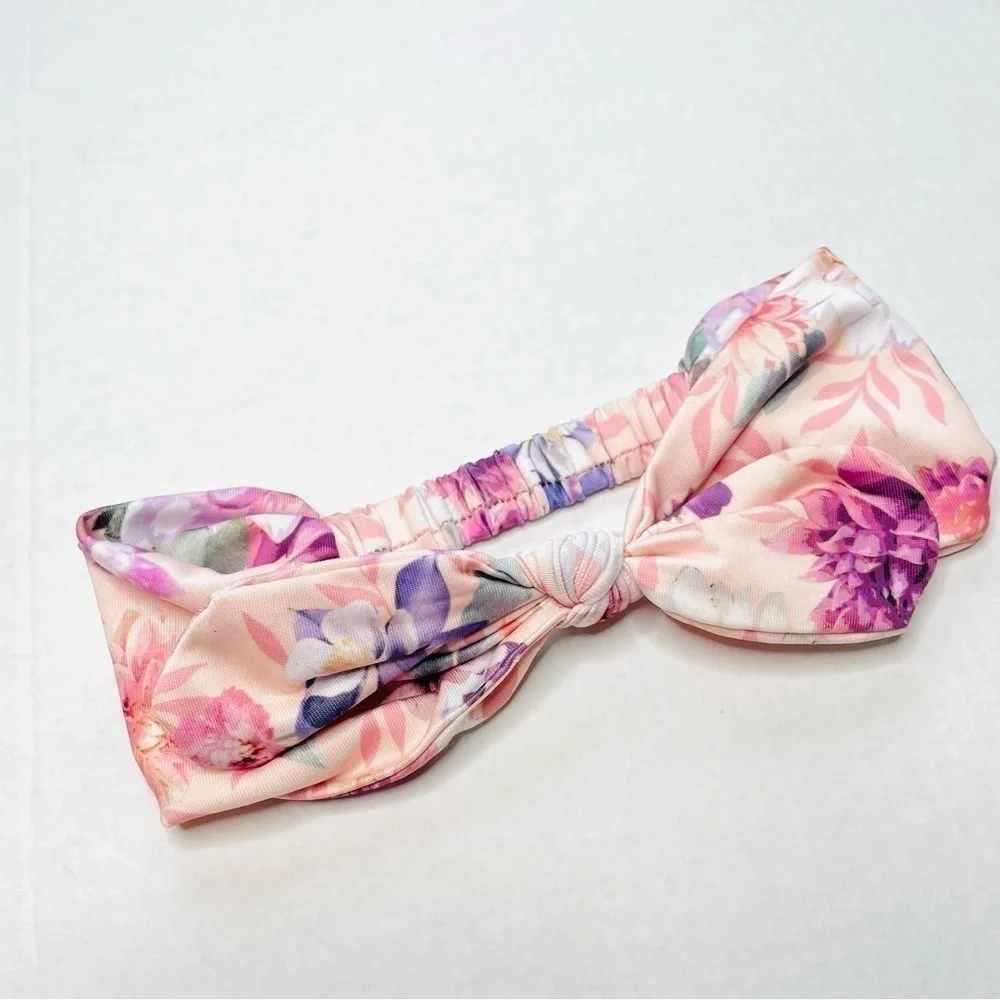 GIRL’S Stretchy Headbands Set of 3 Unicorn, Flower and Chambray